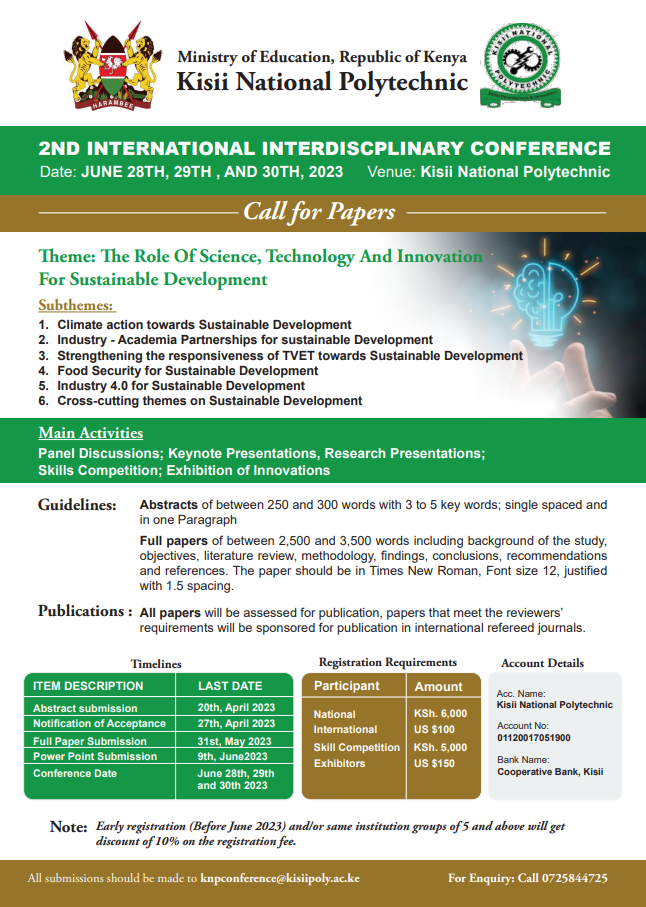 2ND NTEDISCPINARY CONFERENCE 2023